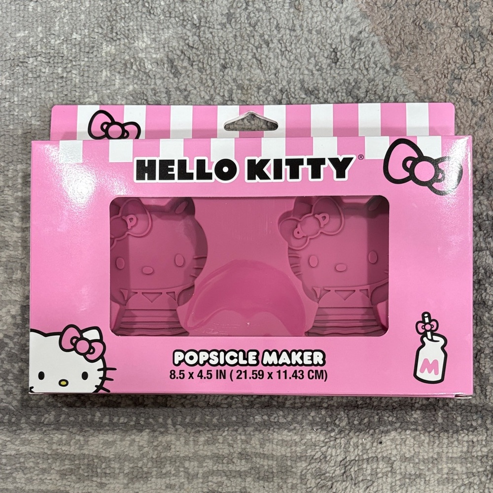 Hello Kitty Pink Popsicle Maker Set